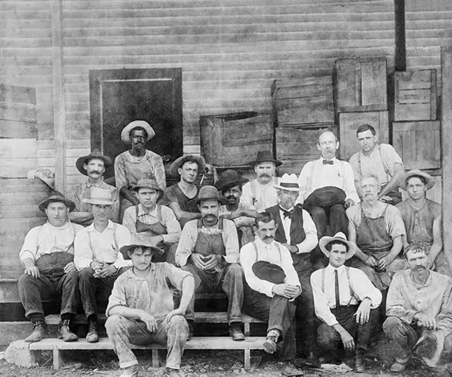 Jack Daniel and his team along with Nearest Green’s son, George Green - PHOTO COURTESY OF JACK DANIEL’S DISTILLERY
