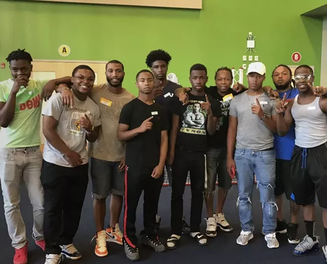 Left to right: NaSean Degounette, Antonio Cheatom, Sam Morant, Diego Williams, JaQuae Jackson, Derrell Key, Kevin McNair, Dasean Cruz, Lloyd Cheatom, Kaleb Jefferson - PHOTO COURTESY OF 1NATION