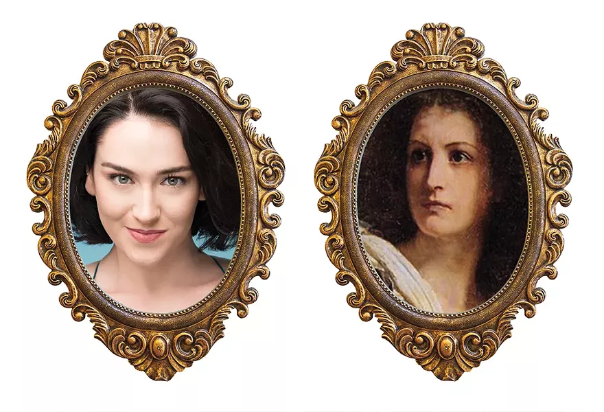 Moira Quigley playing Charlotte Corday