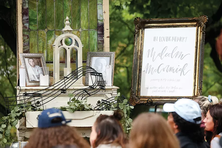 A memorial for Mac Miller in Blue Slide Park - CP PHOTO: JARED WICKERHAM