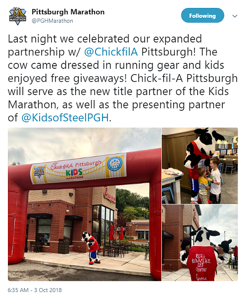 Screenshot from Twitter - TWITTER.COM/PGHMARATHON