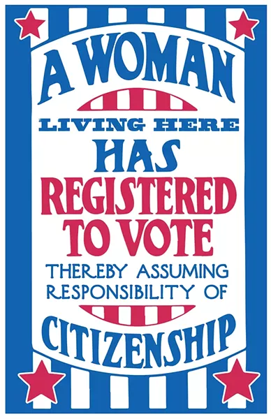 Matt Buchholz of Alternate Histories cleaned up a vintage women’s suffrage poster. - 1919 ARTWORK RESTORED BY ALTERNATE HISTORIES