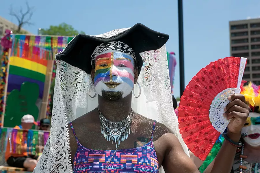 Steel City Sister Shaquilla O'Neal at Pittsburgh Pride - CP PHOTO: JOHN COLOMBO