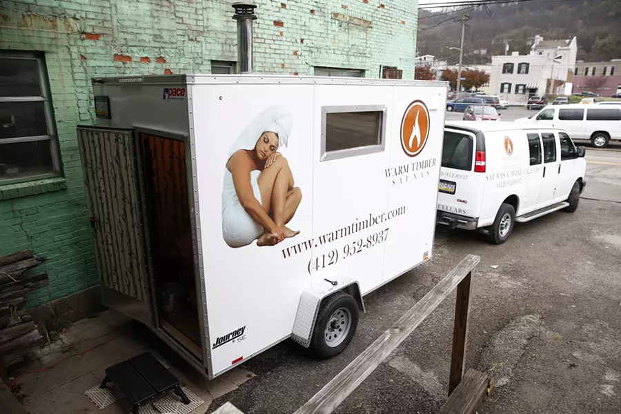 Warm Timber Saunas mobile sauna - CP PHOTO JARED WICKERHAM