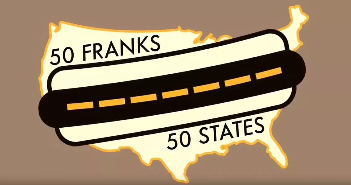 Traveling the country, one hot dog at a time - SCREENSHOT FROM 50 FRANKS 50 FRANKS YOUTUBE VIDEO