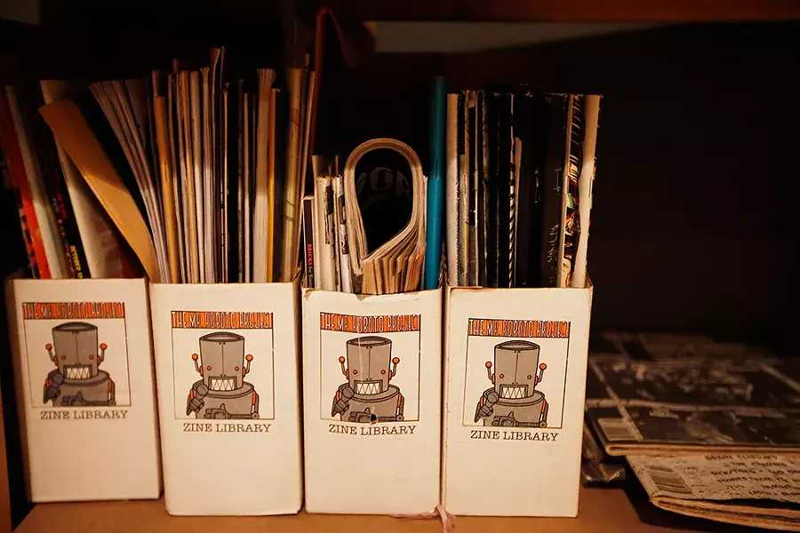 The Mr. Roboto Project zine library - CP PHOTO: JARED WICKERHAM
