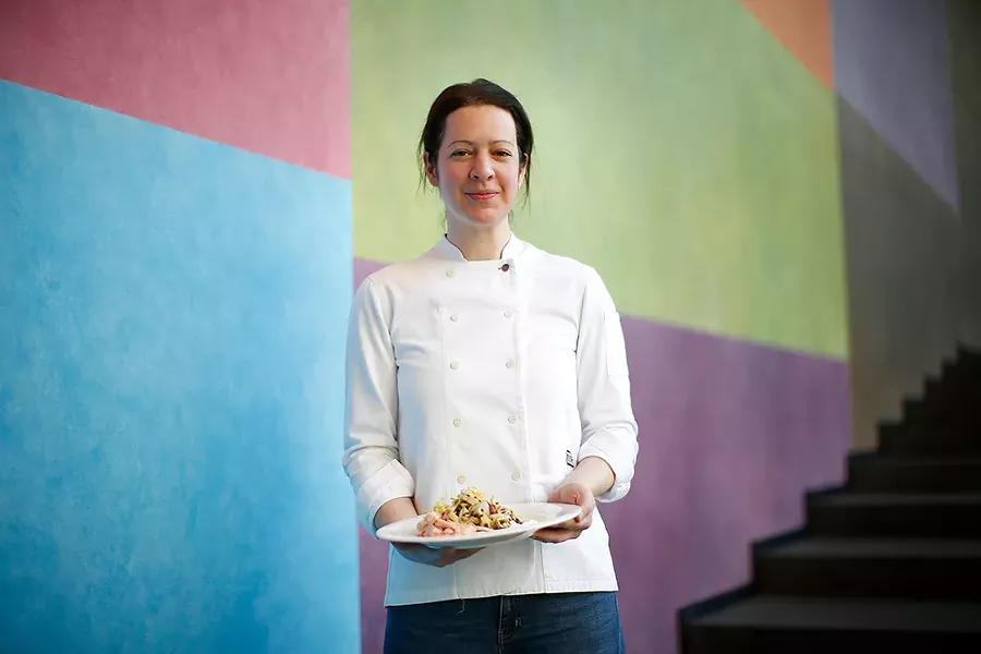 Chef Sonja Finn serves up artistic plates at Carnegie Museum of Art - CP PHOTO: JARED WICKERHAM