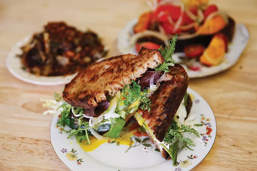 Fresh produce is used in dishes at Bitter Ends Garden & Luncheonette. - CP PHOTO: JARED WICKERHAM