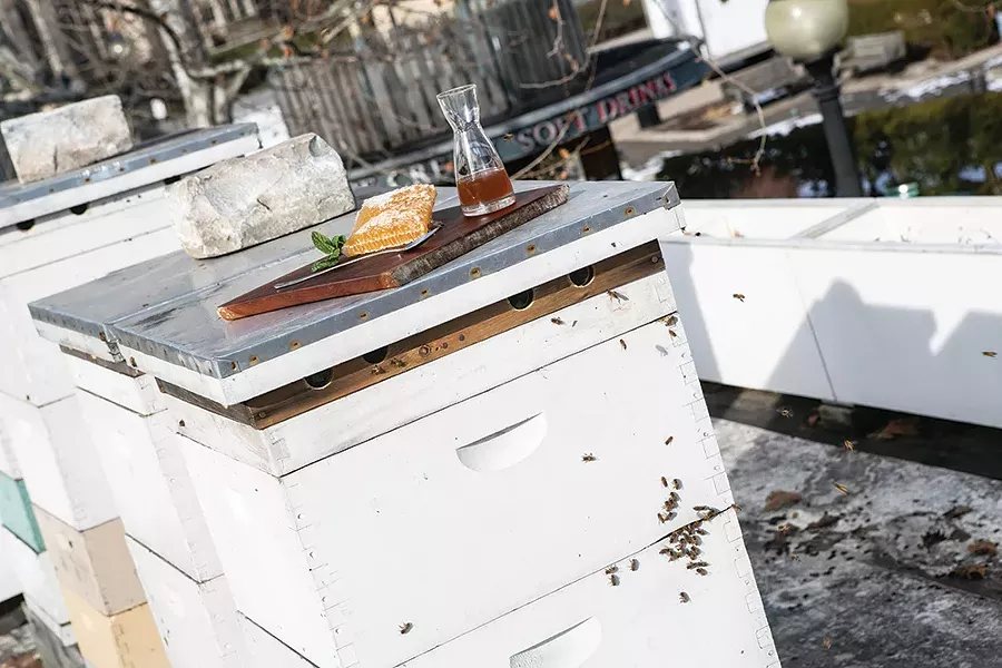 Locally-sourced honey is a highlight in The Porch’s menu. - CP PHOTO: JOHN COLOMBO