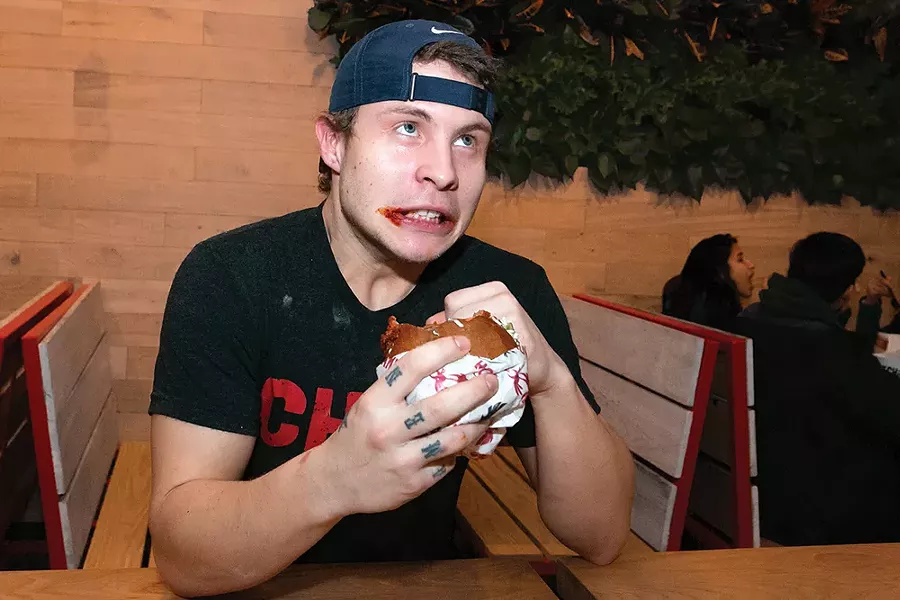Damn Hot Chicken Sandwich at CHiKN - CP PHOTO: JOHN COLOMBO