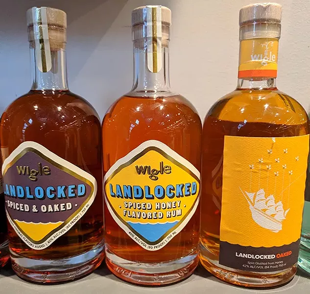 Three spiced rums from Wigle Whiskey - CP PHOTO: MAGGIE WEAVER