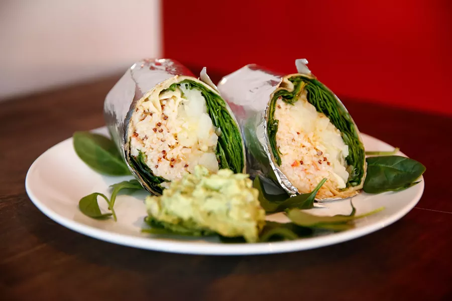 Veggie burrito - CP PHOTO: JARED WICKERHAM
