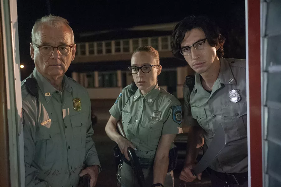Bill Murray, Chloe Sevigny, and Adam Driver in The Dead Don't Die - ABBOT GENSER/FOCUS FEATURES