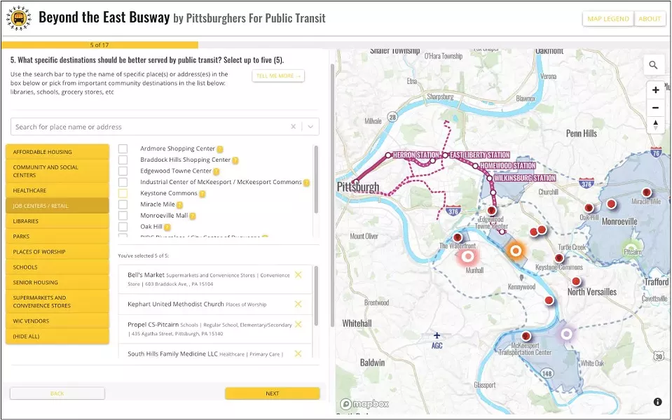 SCREENSHOT FROM EASTBUSWAY.PITTSBURGHFORPUBLICTRANSIT.ORG