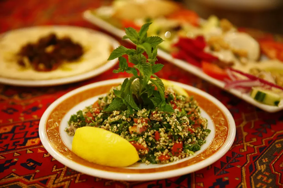 Tabollli (parsley salad) at Khalil's - CP PHOTO: JARED WICKERHAM