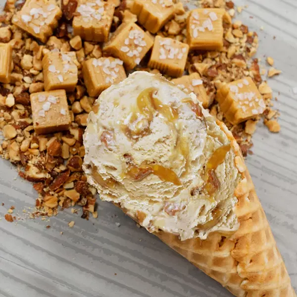 Sea salt caramel ice cream
