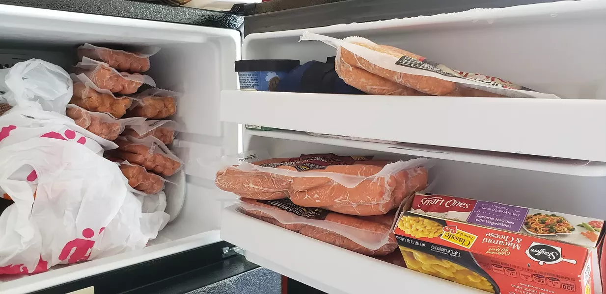 Freezer hot dogs. Colder than fridge hot dogs. - CP PHOTO: JOSH OSWALD