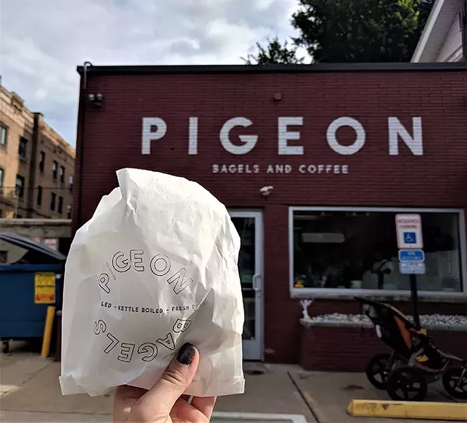 Outside Pigeon Bagels - CP PHOTO: MAGGIE WEAVER