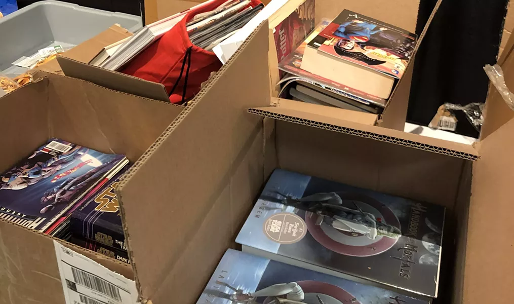 Wizard World book drive donations - PHOTO: WIZARD WORLD