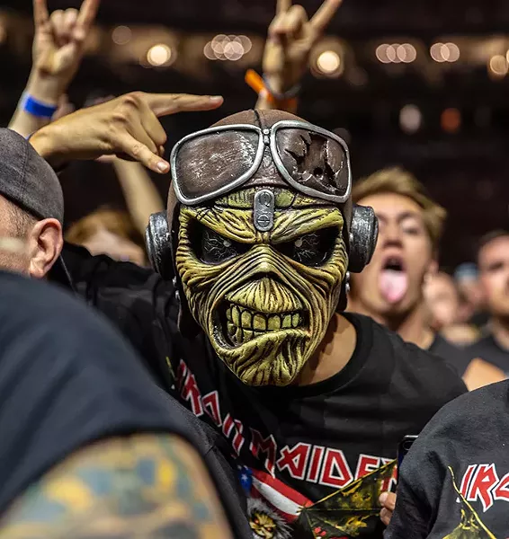 An Iron Maiden fan dressed as Eddie at the band's sold-out show at PPG Paints Arena on Sat., Aug. 17 - CP PHOTO: MIKE PAPARIELLA