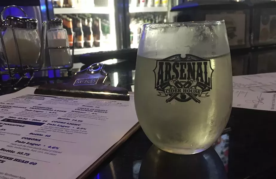 Arsenal Grierson's Ginger Cider at Italina VIllage Pizza - CP PHOTO: AMANDA WALTZ