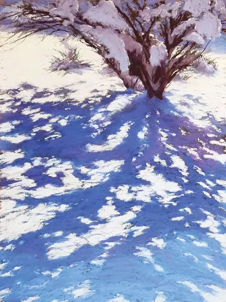 "Shadows on Snow," by Diane Grguras - IMAGE COURTESY OF GALLERY ON 43RD STREET