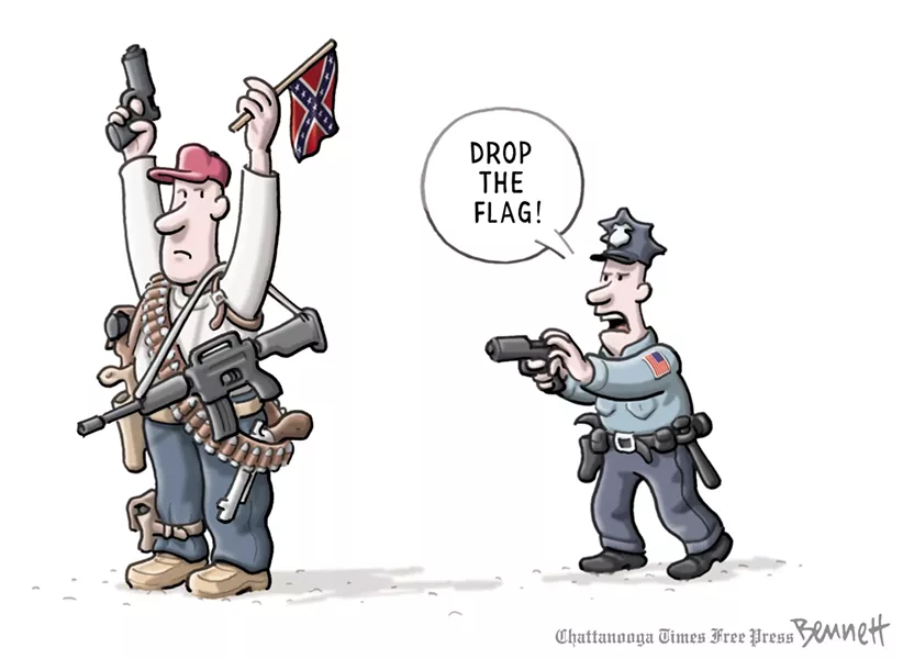 “Armed,” by Clay Bennett of the Chattanooga Times Free Press