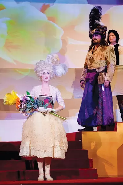 Rebecca Belczyk, Robert Frankenberry and Shannon Kessler Dooley in Quantum Theatre’s The Winter’s Tale - PHOTO COURTESY OF HEATHER MULL