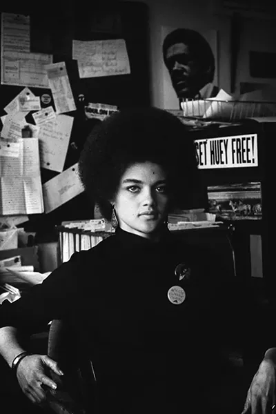 Lady Panther: Kathleen Cleaver, in Oakland in 1968 - PHOTO COURTESY OF JEFFREY BLANKFORT