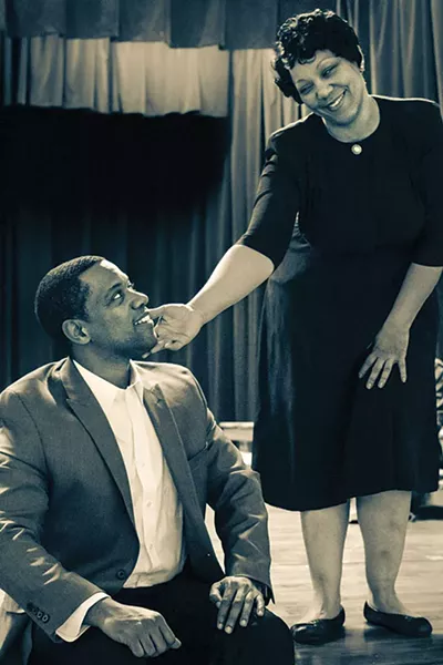 Jonathan Berry and Camille Lowman in New Horizon’s The Ballad of Emmett Till - PHOTO COURTESY OF RICHENA BROCKINSON