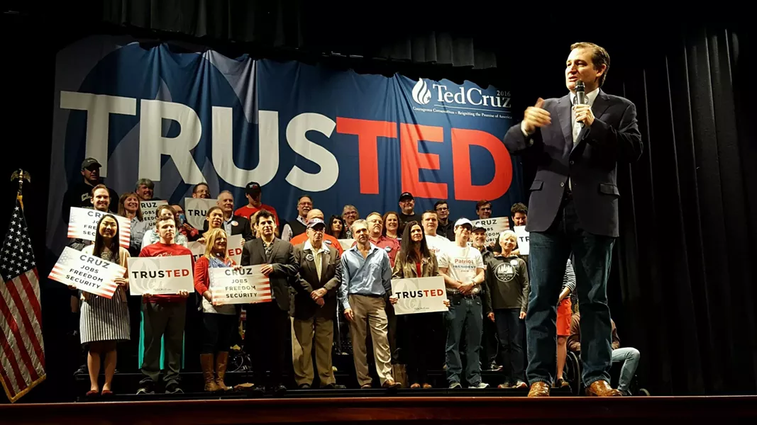 Ted Cruz in Monroeville Saturday morning - PHOTO BY REBECCA NUTTALL