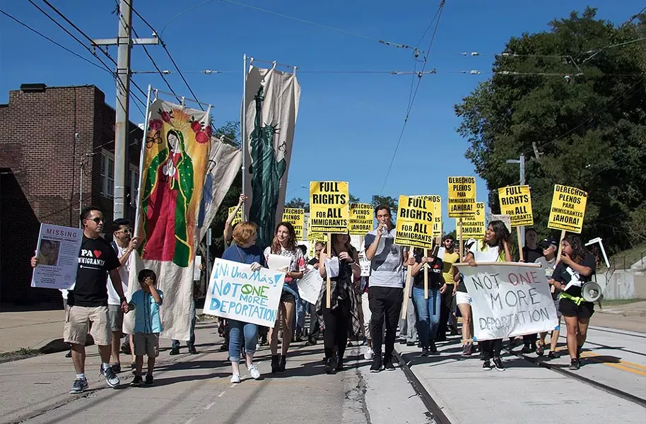 More than 200 activists and concerned citizens held a rally on Sun., Sept. 25 for Martín Esquivel-Hernandez in Beechview. - CP PHOTO BY LUKE THOR TRAVIS