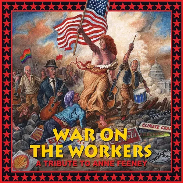 The cover art created by Anne Feeney’s husband, Julie Leonardsson