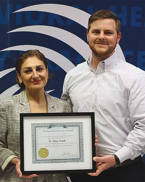 Dr. Sima Assefi (left) - PHOTO COURTESY OF STEPHAN TERRILL OF CONSILIUM STAFFING