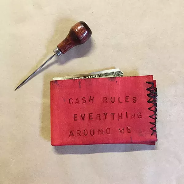 Wallet made at Workshop PGH - CP PHOTO BY AL HOFF