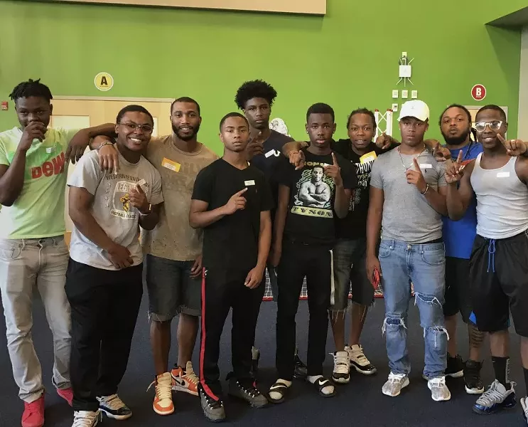 Left to right: NaSean Degounette, Antonio Cheatom, Sam Morant, Diego Williams, JaQuae Jackson, Derrell Key, Kevin McNair, Dasean Cruz, Lloyd Cheatom, Kaleb Jefferson - PHOTO COURTESY OF 1NATION