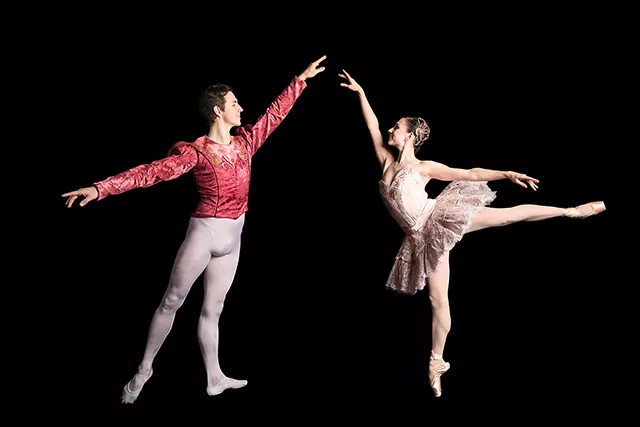 William Moore and Gabrielle Thurlow in George Balanchine's “Divertimento No. 15” - DUANE RIEDER
