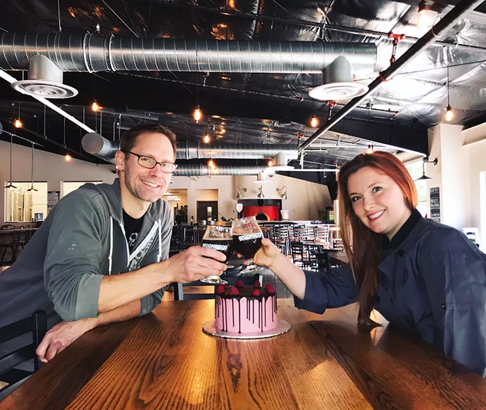Cheers to The Retort Chocolate Raspberry Cake Stout - COURTESY OF BETHEL BAKERY