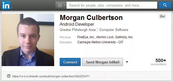 Morgan Culbertson from his LinkedIn profile