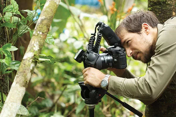 José Padial behind the camera in Peru, in 2014 - PHOTO COURTESY OF THE CARNEGIE MUSEUM OF NATURAL HISTORY