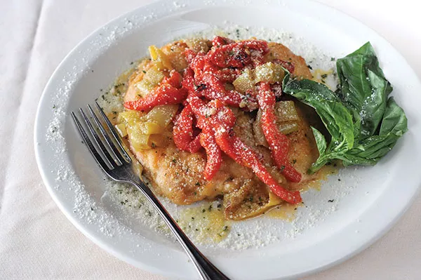Chicken and peppers - PHOTO BY ERIN KELLY