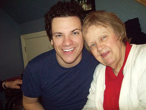 Brandon Grbach and his grandmother - PHOTO COURTESY OF BRANDON GRBACH
