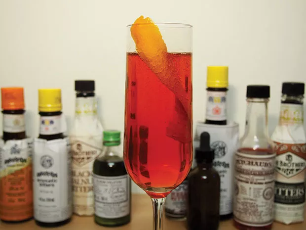 A Seelbach and an array of bitters - CP PHOTO BY DREW CRANISKY