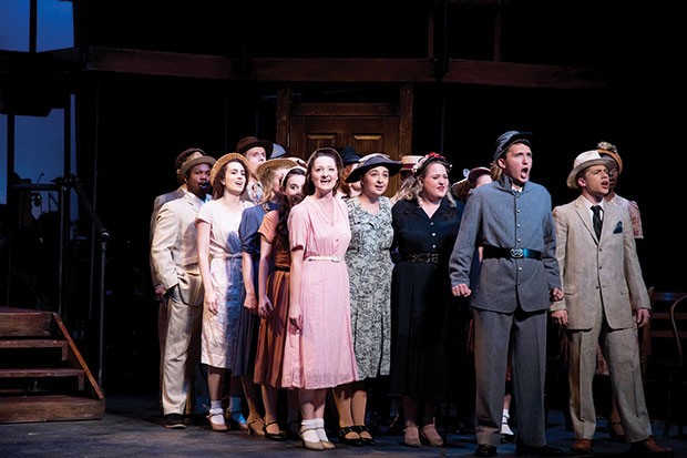 The cast of Parade, at University of Pittsburgh Stages