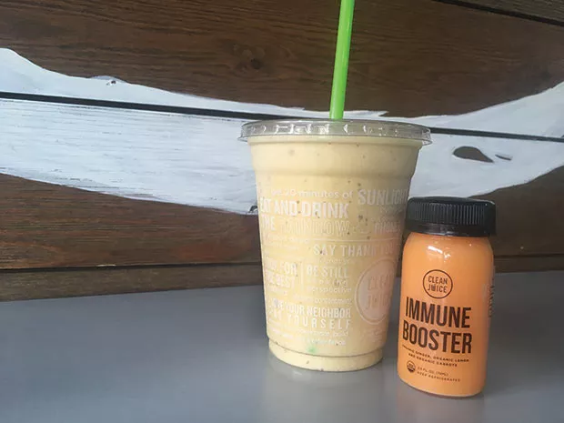 A protein shake and a power shot - CP PHOTO BY MEG FAIR