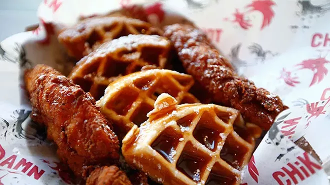 Chicken and waffles