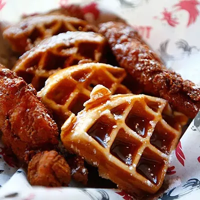 Chicken and waffles