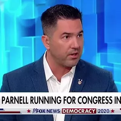 A screencap from Sean Parnell's appearance on FOX News, included as part of a campaign video on seanforcongress.co