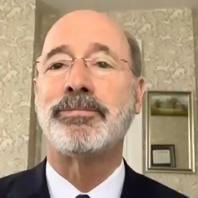 Gov. Tom Wolf during Wednesday's press conference