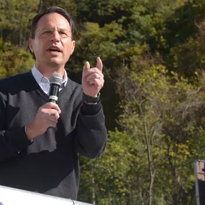 Pa. Attorney General Josh Shapiro speaks at a union rally on Oct. 16, 2020 in Pittsburgh